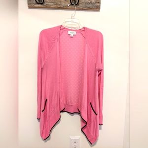 Mixed media cardigan